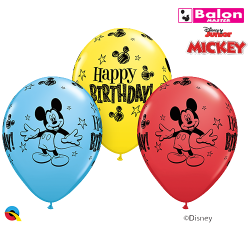 Latex Mickey mouse happy birthday 11in