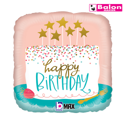 Birthday confetti cake 18in