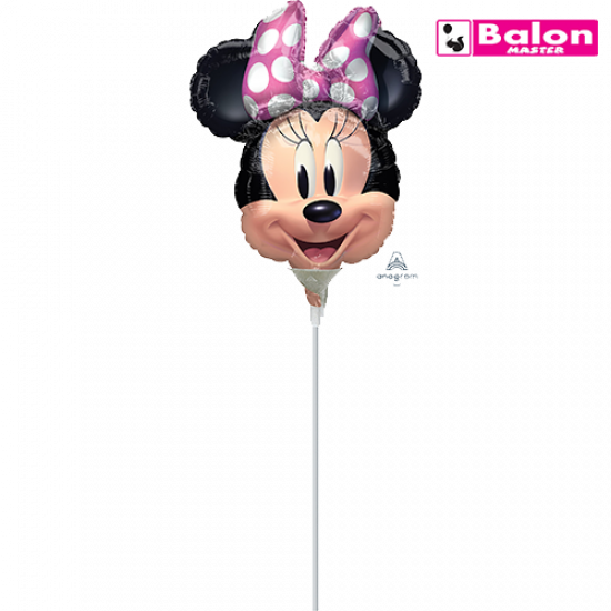 Balon štapić glava Minnie Mouse forever