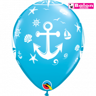 Latex nautical sailboat and anchor 11in
