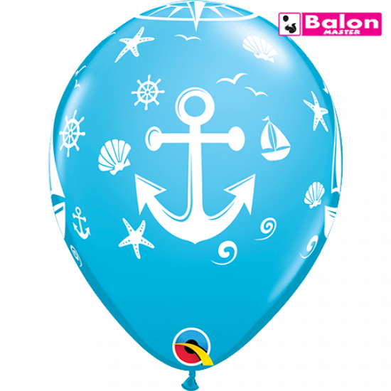 Gumeni nautical sailboat and anchor 11in