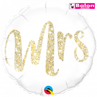 Mrs. glitter gold 18in