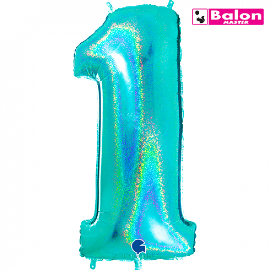 Glitter holographic tirkizi broj 1