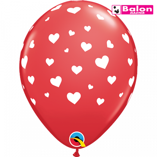 Gumeni random hearts a round 11in