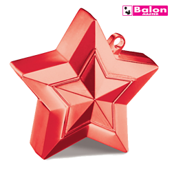 Balloon weight shaped star red