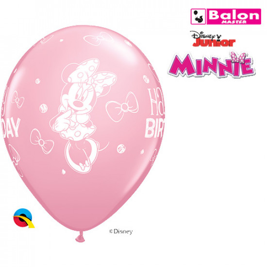 Latex Minnie happy birthday 11in 
