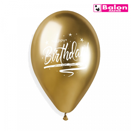 Gumeni shiny happy birthday gold 13in
